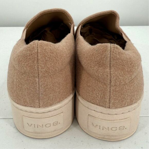 NEW Vince Women's Warren Camel Tan Platform Slip-On Sneakers Size 10 - Picture 6 of 10